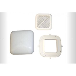 Dakbeluchter vierkant 14x14 cm