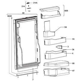 Dometic Deurvak Electrolux Dometic