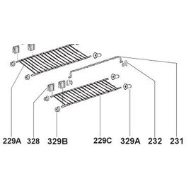 Dometic Koelkastrooster klein 74xx