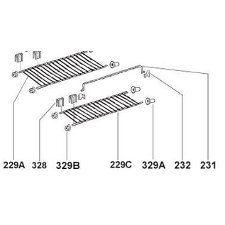 Dometic Koelkastrooster klein 74xx