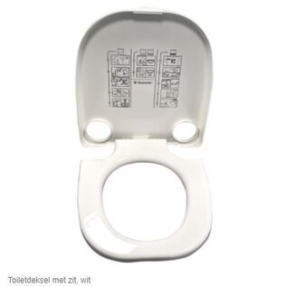 Dometic toilet zitting met deksel, wit