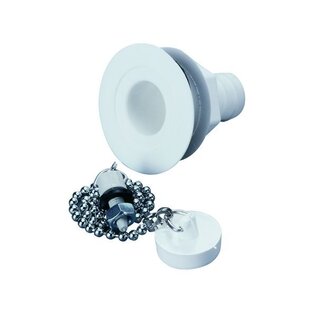 Afvoerplug recht met ketting 19 mm