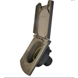 Watervulopening met dop grijs 40 mm