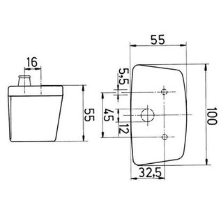 Jokon Kentekenverlichting zilver