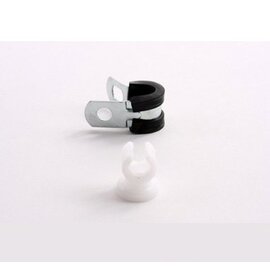 Bevestiging zadel + rubber 8 mm