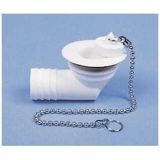 Afvoerplug haaks slangaansluiting 25 mm