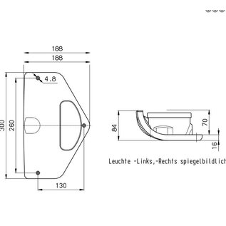 Jokon Achterlicht inbouw driehoek rechteruitvoering