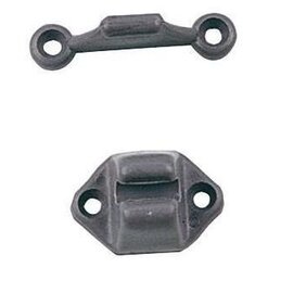 Deurvanger pvc grijs