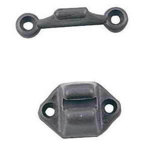 Deurvanger pvc grijs