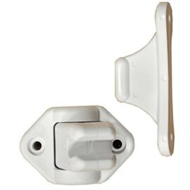 Deurvanger wit 9 mm scharnierend