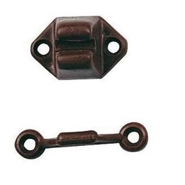 Deurvanger pvc bruin