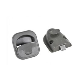 Toiletslot inbouw grijs afsluitbaar