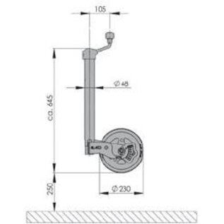 AL-KO Premium neuswiel met kogeldrukmeter