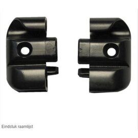 Eindstuk raamlijst zwart