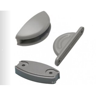 Deurvanger grijs met onderlegplaat 10mm