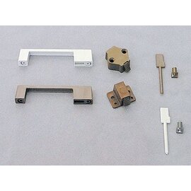 Meubelgreep grijs 92 mm grijs met snapslot