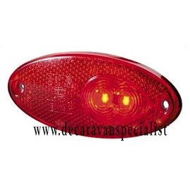 Hella Breedtelamp LED ovaal rood