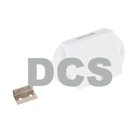 Pushlock kast- en/of toiletdeurslot wit