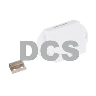 Pushlock kast- en/of toiletdeurslot wit