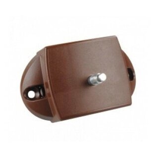 Pushlock kast- en/of toiletdeurslot bruin