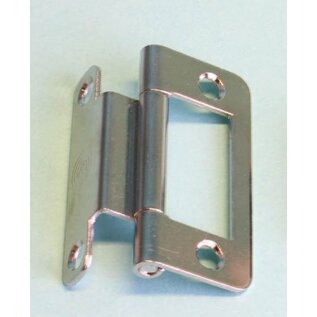 Scharnier enkel geknikt chroom 50mm á 2st