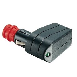 12 v haakse stekker m kontrolelamp