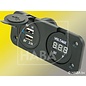 HABA Inbouw 2x USB lader + voltmeter