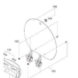 SMEV Smev Glasplaat spoelbak Ø 42 cm