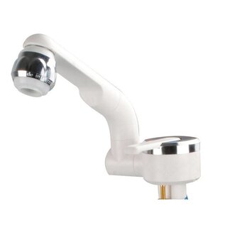Barwig Mengkraan perfect wit /chroom slangaansluiting