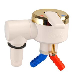 Barwig Mengkraan voor doucheset riva wit goud