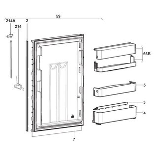 Dometic Deurvak  RM/RMS/  8000 /RGE2100
