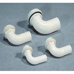 Slangverbinder 40 mm haaks met moer