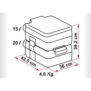 Fiamma Bi-pot 39 / 20 liter