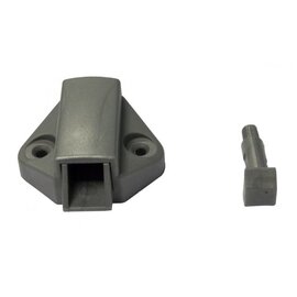 Häfele Pushlockslot grijs