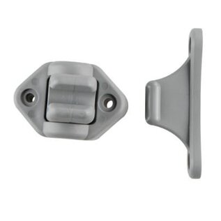 Deurvanger 9 mm onderplaat scharnierend grijs