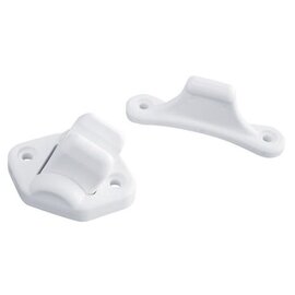 Deurvanger wit 3 mm scharnierend