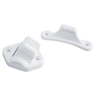 Deurvanger wit 3 mm scharnierend