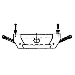 Hartal Dakluikhandgreep wit / boring 195 mm