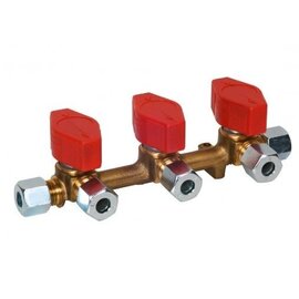 Truma Gas verdeelkraan 3 weg 10 mm