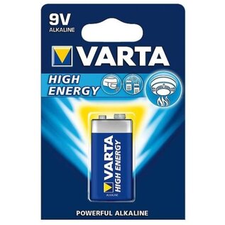Varta Batterij Blok E - High Energy Alkaline 9 Volt