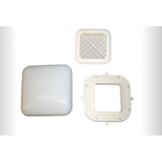 Dakbeluchter vierkant 14x14 cm