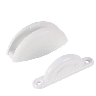 Deurvanger wit  2 dlg