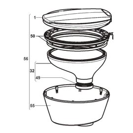 Dometic Afdichting, bac, zwart