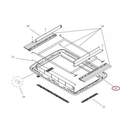 Dometic Midi Heki Onderkader excl.