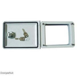Doorgeefluik met slot