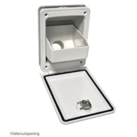 Watervulopening met trechter