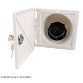 Watervulopening met sluiting
