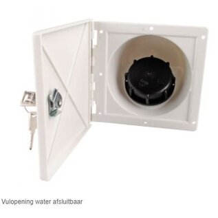 Watervulopening met sluiting