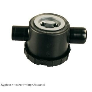 Reich Sifon + restzeef met 2 aansluitingen