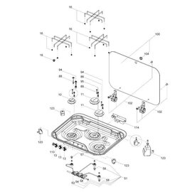 Dometic Glasplaat PI8023
